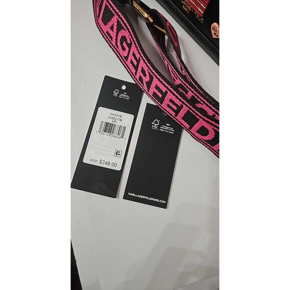 Karl Lagerfeld Simone Camera Crossbody with Heart Pins - Picture 6 of 8